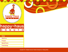 Tablet Screenshot of happyhausdonut.com